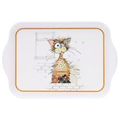 Kiub - Plateau 20,8x14x2,2 kooks ziggy melamine blanc