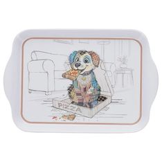 Kiub - Plateau chiot gourmand 20,8x14 - Collection kooks melamine