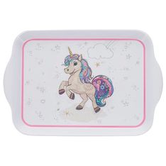 Kiub - Plateau licorne 20,8x14 - Collection kooks melamine