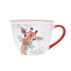 Kiub - Bol timbale a anse girafe 550ml - Collection kooks porcelaine