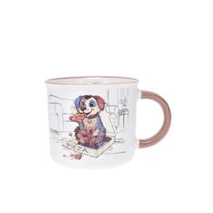 Kiub - Mug timbale expresso chiot gourmand 125ml - Collection kooks porcelaine
