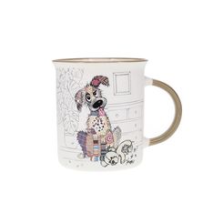 Kiub - Mug bol tasse 320 ml kooks chien porcelaine blanc