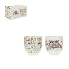 Kiub - Set de 2 gobelets arrondis 200 ml + boite portfolio