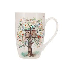 Kiub - Mug xl arrondi 445 ml + boite ouverte portfolio arbre