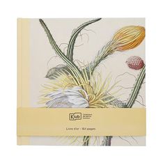Kiub - Livre d or fleurs jaune 21,5x21,5 - Collection encyclopedia par dyb