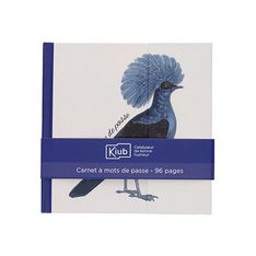 Kiub - Carnet oiseau bleu 10,8x12 - Collection encyclopedia par dyb