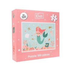 Kiub - Puzzle 100 pcs sirene 36x49 - Collection les petits