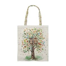 Kiub - Cabas rectangulaire en canvas portfolio arbre