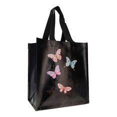 Kiub - Cabas courses papillon 29,5x26x16,5 - Collection bug art recycle jewels