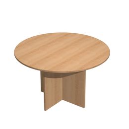 Table de réunion Trend - ronde - diam 120 - imitation hêtre