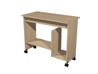 Bureau informatique - L92xP45xH76 cm - chêne