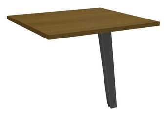 Retour direct pour bureau Steely - L80 - pied carbone - plateau noyer