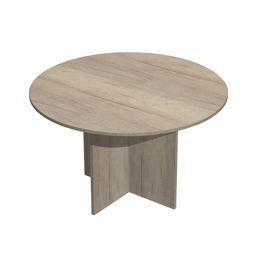 Table de réunion Trend - ronde - diam 120 - imitation chêne canadien
