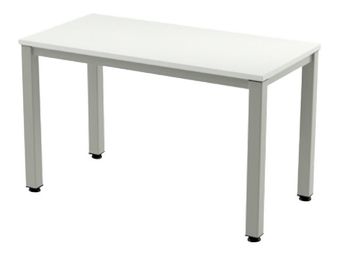 Rocada Executive - Mesa - rectangular - blanco - gris, RAL 9006 base