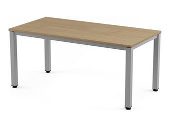 Rocada Executive - Mesa - rectangular - roble - gris, RAL 9006 base