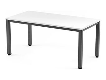 Rocada Executive - Mesa - rectangular - blanco - RAL 7015, antracita base