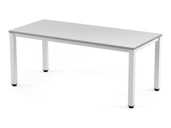 Rocada Executive - Mesa - rectangular - gris - blanco, RAL 9003 base