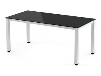 Rocada Executive - Mesa - rectangular - negro - blanco base