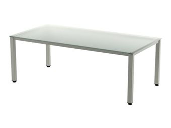 Rocada Executive - Mesa - rectangular - blanco - antracita base