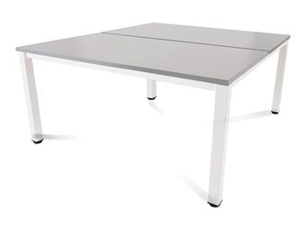 Rocada Executive - Mesa - rectangular - gris - blanco base