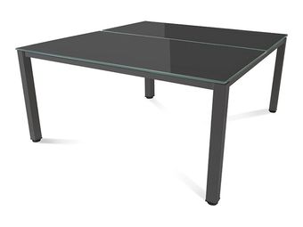 Rocada Executive - Mesa - rectangular - negro - RAL 7015, antracita base