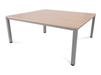 Rocada Executive - Mesa - rectangular - verde haya - aluminio base