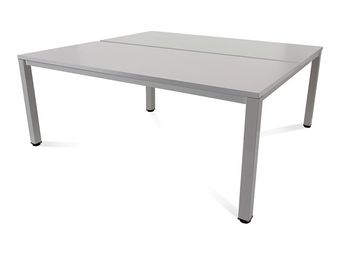 Rocada Executive - Mesa - rectangular - gris - aluminio base