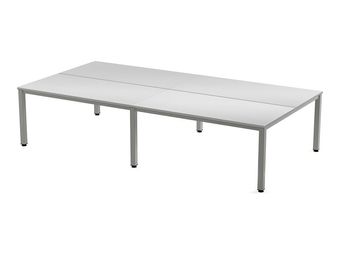 Rocada Executive - Mesa - rectangular - gris - aluminio base