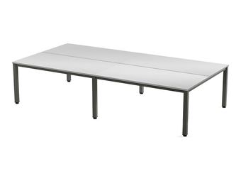 Rocada Executive - Mesa - rectangular - gris - antracita base
