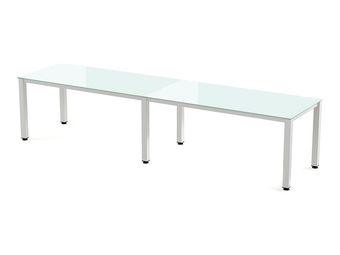 Rocada Executive - Mesa - rectangular - blanco - blanco base