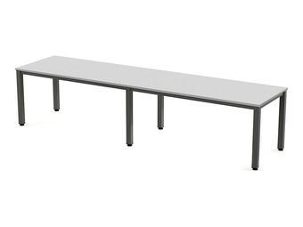 Rocada Executive - Mesa - rectangular - gris - antracita base