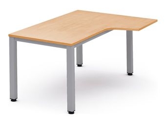 Rocada Executive - Mesa - en escuadra (derecha) - verde haya - aluminio base