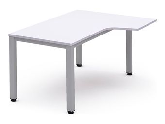 Rocada Executive - Mesa - en escuadra (derecha) - blanco - aluminio base