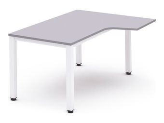 Rocada Executive - Mesa - en escuadra (derecha) - gris - blanco base