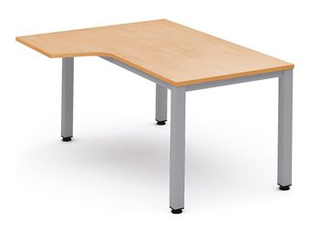 Rocada Executive - Mesa - forma de L (izquierdo) - verde haya - aluminio base