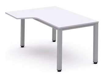 Rocada Executive - Mesa - forma de L (izquierdo) - blanco - aluminio base