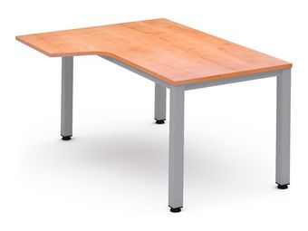 Rocada Executive - Mesa - forma de L (izquierdo) - roble - aluminio base