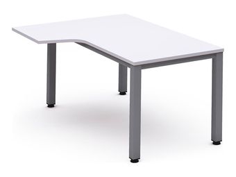 Rocada Executive - Mesa - forma de L (izquierdo) - blanco - antracita base