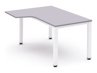 Rocada Executive - Mesa - forma de L (izquierdo) - gris - blanco base