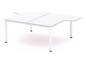 Rocada Executive - Mesa - con forma de L - blanco - blanco base