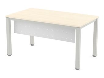 Rocada Executive - Panel frontal de escritorio - acero - blanco, RAL 9003