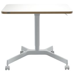 Bureau ERGO - Bureau assis-debout compact - réglable manuel 75-114cm - Blanc