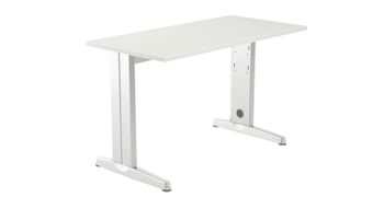 Mesa de oficina serie metal 120x60 blanco - blanco