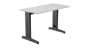 Mesa de oficina serie metal 120x60 antracita - gris