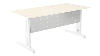 Faldón metálico metal para mesa 160 cm. color blanco