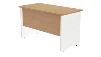 Mesa de oficina serie work 120x60 blanco - roble