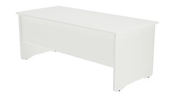 Mesa de oficina serie work 140x80 blanco - blanco