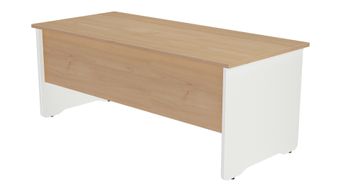 Mesa de oficina serie work 180x80 blanco - roble