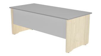 Mesa de oficina serie work 200x80 roble - gris