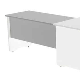 Ala para mesa de oficina serie work 100x60 blanco -gris precio solo para el ala, la me